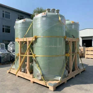 Industrial 1000L GRP Reinforced Heavy Duty Chemical Fluid Storage Container Anti Corrosion