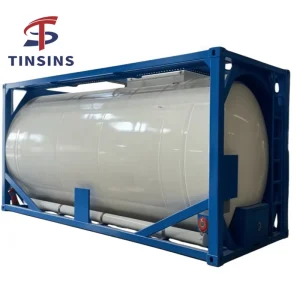Industrial 20FT Carbon Steel ISO Tank Container ASME Approved for Diesel Storage 0.8MPa Pressure