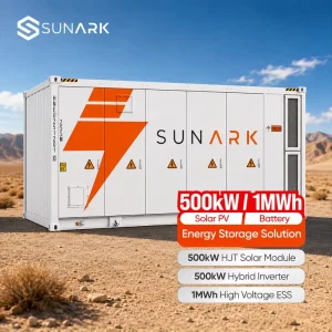 Industrial 500kW 1MWh Battery Energy Storage Container with HVAC Cooling and Fire Suppression for Desert Solar Power
