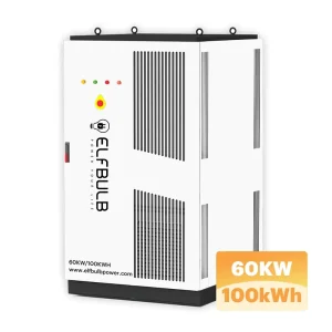 Industrial Commercial 60KW 100KWH Lithium Ion Battery Energy Storage System Solar Powered Air Cooling with ESS Container