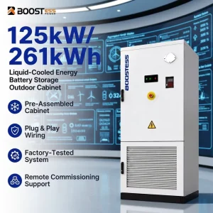 Industrial Commercial Energy Storage 261kwh Battery High Voltage Solar Lithium Battery 314ah Bess Container Ess