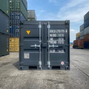 Industrial Grade Steel Storage Cube Weatherproof Secure Lockable Cargo Unit Portable 6FT Storage Shipping Container
