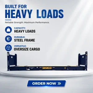 Industrial Grade Weatherproof Customized 40 Foot High Cube Flat Rack Container Heavy Cargo 40HC Flat Rack Shipping Container