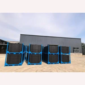 Industrial Warehouse Powder Coating Steel Stackable Storage Stillage Pallet Rack With Detachable Posts