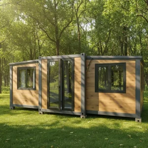 Industrial grade Steel Wooden Frame European Design Breathable Contemporary Modular Container House 10ft 2 3 Bedrooms Shop