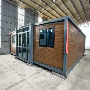 Innovative Fast Assembly Modular 20ft Double Wing Expandable Prefab House for Remote Work Space and Sustainable Residential