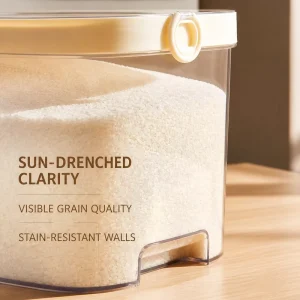 Insect-guarded Plastic Grain Storage Bucket 5L Rice Flour Container Insect-Proof Moisture-Proof Sealed Design