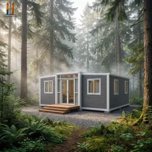 Insulated Cold Resistant Prefab House Waterproof Rust-proof Modular 20ft 40ft Container Villa Zhonghuan Living Home Office