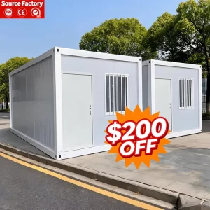Insulated Konttikoti 20ft Modular Prefab Home Northern Climate Cold Weather Site Accommodation Unit Detachable Office Building