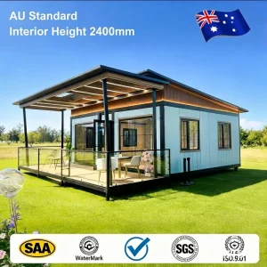 Insulation Double wing Flat Roof Foldable Steel Container House Quick Assemble Detachable Luxury Flat Pack Prefabricated Bedroom