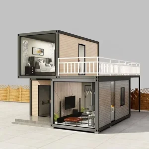 Integrated 40ft Steel Flat Pack Container Mobile Home Fast LCL Household Activity Board House Simple Residential Construction