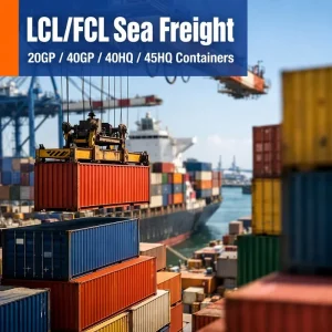 International LCL FCL Sea Freight 40HQ 20GP Container Sea Shipping Agent Economical Ocean Freight Forwarder