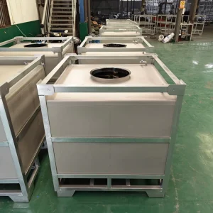 JST OEM Custom Stackable Storage 500L 1000L 1500L IBC Intermediate Bulk Container 304 Stainless Steel Tank Food Liquid Anti-Rust