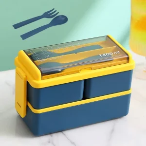 Japanese Style Seal Microwaveable Thermal Leak Proof Bento Box Portable Convenient Layered Student Lunch Grade Heatable
