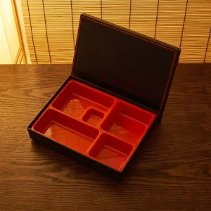 Japanese-style Room-Temperature Bento Box with Five/Six Compartments Plastic 1-2L Capacity Adult Business Lunch Set