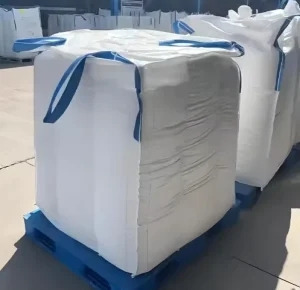 Jumbo 1 Tonne Grade Fibc Container Bag Big Bulk U Panel Flat Bottom 1000kg Capacity Acceptable for Bulk Storage