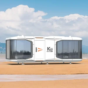 K6 Modern Prefab Container House Glass and Aluminum Alloy Shell Outdoor Camping Capsule House