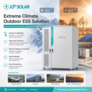 KF Solar 80KWH Industrial BESS IP55 Waterproof Energy Storage System LiFePO4 Battery Container of Commercial Solar