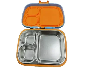 Kids Thermal Stainless Steel Bento Lunch Box Classic Rectangle Design with Heatable Food Container for Back to School