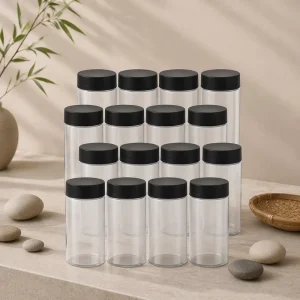 Kitchen 4 Oz Airtight Stainless Herb and Seasoning Bottles Glass Storage Containers Spice Jars With Aluminum Lid