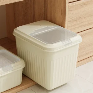 Kitchen Storage Containers PP Flip Top Rice Bucket Food Container Storage Box for Grains Home and Kitchen Storage Organizer