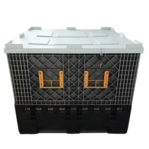 Large Bulk Heavy Duty Large Stackable Folding Collapsible Bulkplastic Pallet Foldable Large Box bin Container for Storage