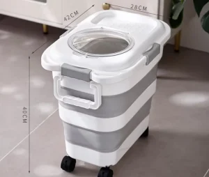 Large Capacity Foldable Storage Barrel Sealed Moisture Proof Storage Jar