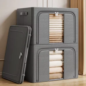 Large Capacity Foldable Thickened Fabric Quilt Storage Bag for Wardrobe