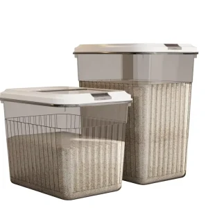 Large Capacity PP Rice Storage Box Food Container Kitchen Tools and Items Flip-Top Grain Storage Container Storage Organizer