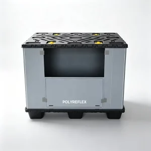 Large Heavy Duty Collapsible Plastic Bulk Container Pallet Box for Logistics Turnover