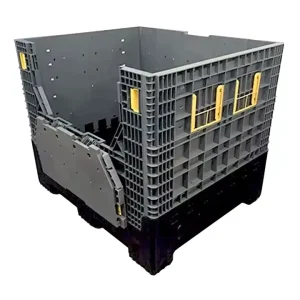 Large Shipping Collapsible 1200×1000 Industri Plastic Pallet Bin Bulk Pallet Containers
