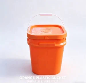 Large Square Bins for Bulk Flour Distribution Food Grade Buckets for Bakery and Solid Food Logistics Pails