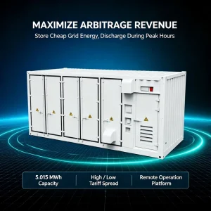 LiFePO4 Battery Container ESS 400V 500KWH 1MWH Solar Battery Energy Storage System for Commercial Industrial Solar System