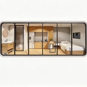 Lightweight Cabin Moistproof Independent Lodging Roof Door Bin Chalet for Desert Camping