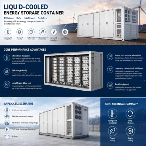 Liquid-Cooled LiFePO4 Energy Storage Container up 5.015MWh Battery Energy Storage System Solar Power Industrial Commercial ESS