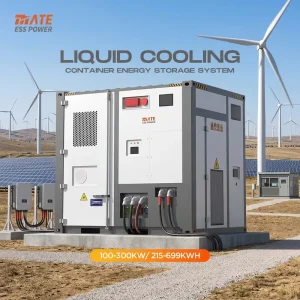 Liquid Cooling Energy Storage Container 100kW 215kWh 300kW 699kWh LiFePO4 Battery System BESS for Wind Solar Hybrid Microgrid