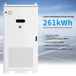Lithium Battery Container 261kwh Energy Storage System Kits Modular Design for Cold Storage Facility