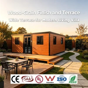 Local Standards 20Ft 40Ft Prefab Expandable Container House for Sale Prefabricated Luxury Villa 2 Bedroom Mobile Portable Home