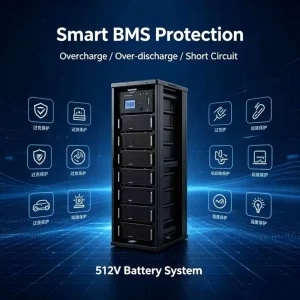 Long Life ESS LiFePO4 Lithium Ion Battery Pack 80 180AH 240 512V High Voltage Air Cooling UPS Energy Storage System