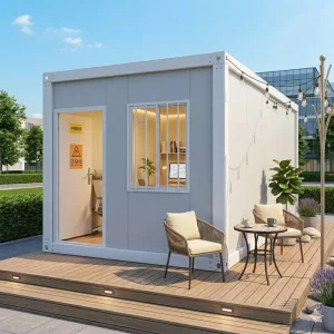 Low Cost 20ft Flat Pack Container House Portable Prefab Cabin Insulated Mobile Home for Living Office Factory Direct Sale
