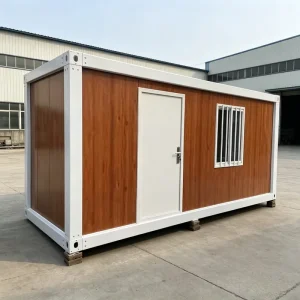 Low Cost 20ft Flat Pack Fabricated House for Temporary Site Office and Worker Accommodation Container Houses