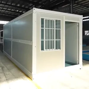 Low Cost Custom Color 20FT Prefab Modular Foldable Container House Galvanized Steel Office Building Warehouse Storage Modern