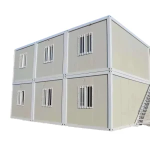 Low Cost Double Story Flat Pack House Employee Dormitories Flat Pack Container House Luxury Container Home