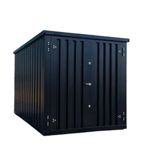 Low Cost Q235 Steel Foldable Prefab Storage Cabin Flat Pack Portable Warehouse Tiny House Modular Container House 19ft Modern