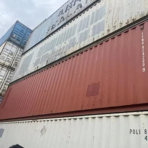 Low MOQ Manufactured 40ft HC High Cube Dry Shipping Container with Steel Sandwich Panel 68CBM Capacity for Sale