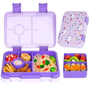 Low MOQ RTS Double Lock Buckle Bento Lunch Box Removable Divider Design Microwave Safe Student Food Storage Box