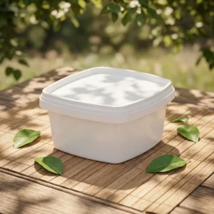 Low MOQ in Stock Square Disposable Plastic Lid Heatable Multifunction Meal Prep Takeaway & Fridge Storage Food Container