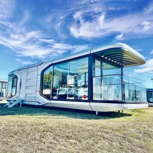 Luxurious Design Camping Capsule Modern Fashion Prefabricated Houses Capsule House Space Capsule With Intelligent System