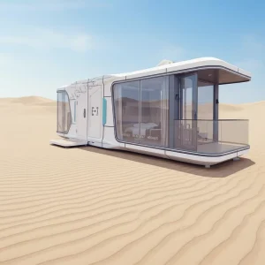 Luxury 2 3 Bedroom and Living Room Modern Prefab Smart Tiny Space Capsule Mobile Modular Container Home House With Kitchen