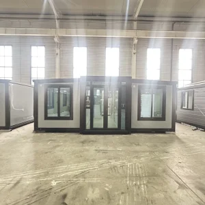 Luxury 20 40ft Prefab Folding Container Homes Two Bedrooms One Bathroom Steel Expandable Prefab Houses Hotel Application Sale